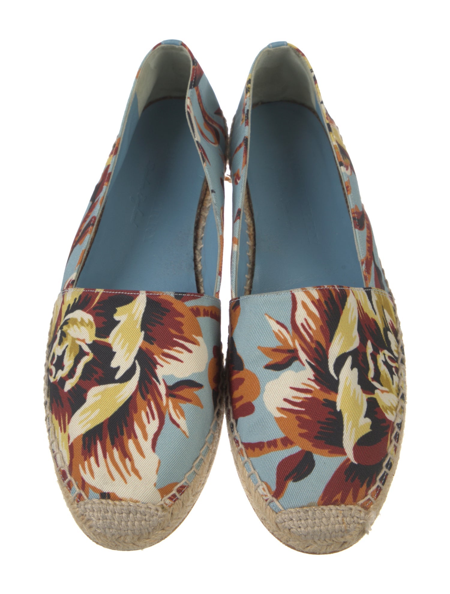 Burberry Canvas Floral Print Espadrilles